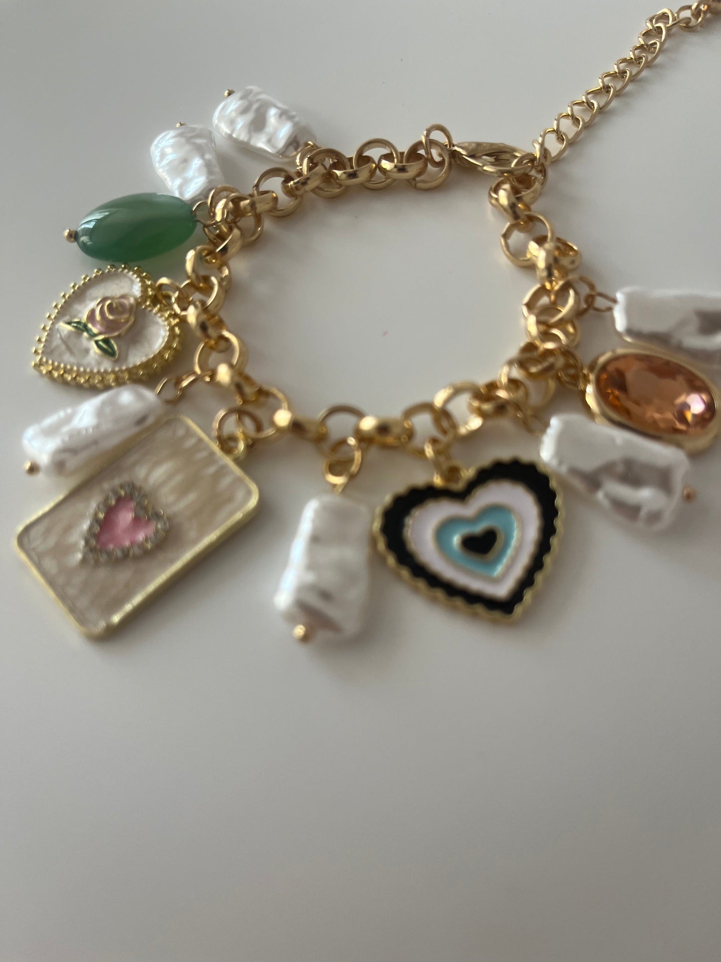Vintage Romance Charm Bracelet