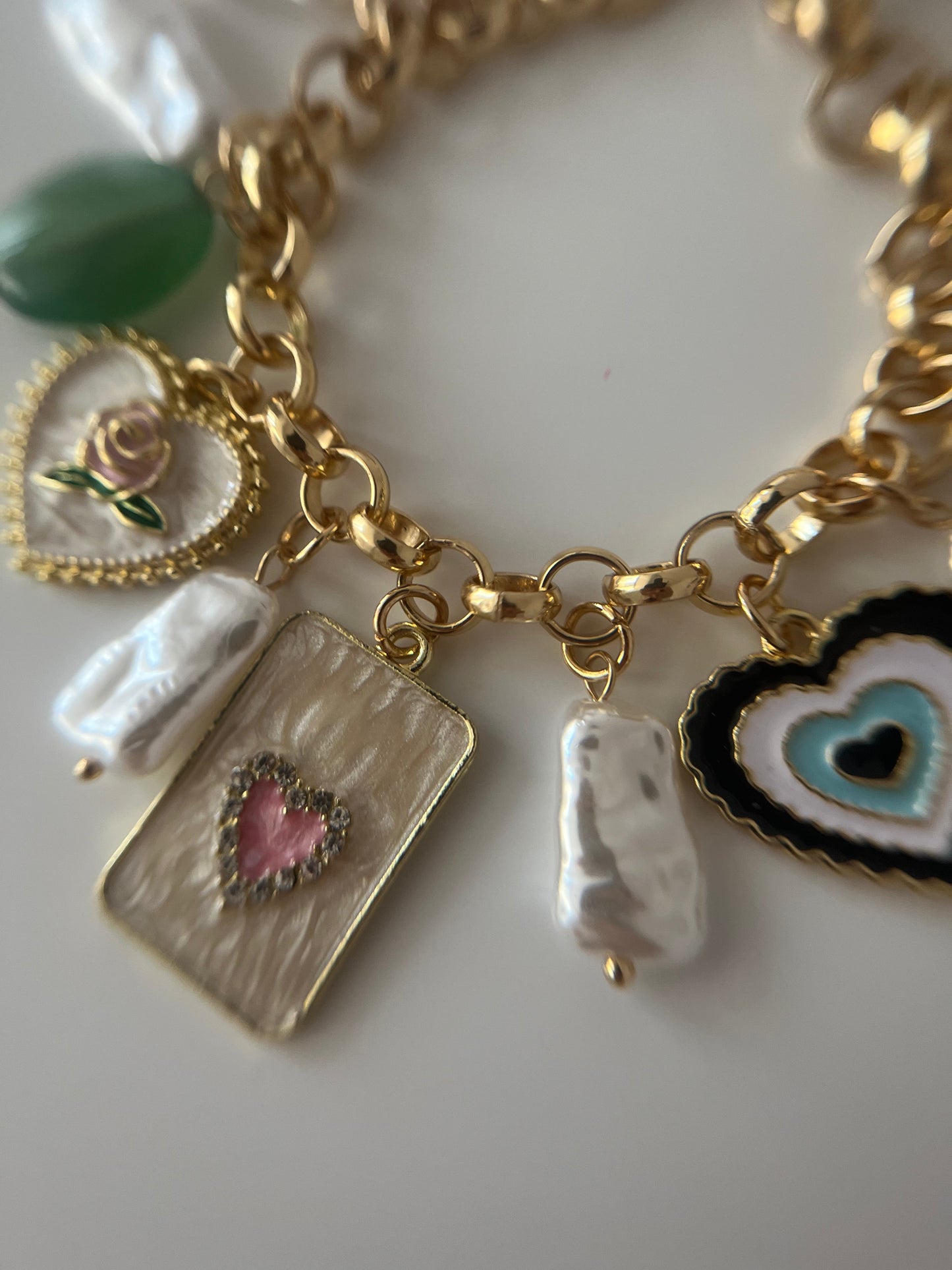 Vintage Romance Charm Bracelet