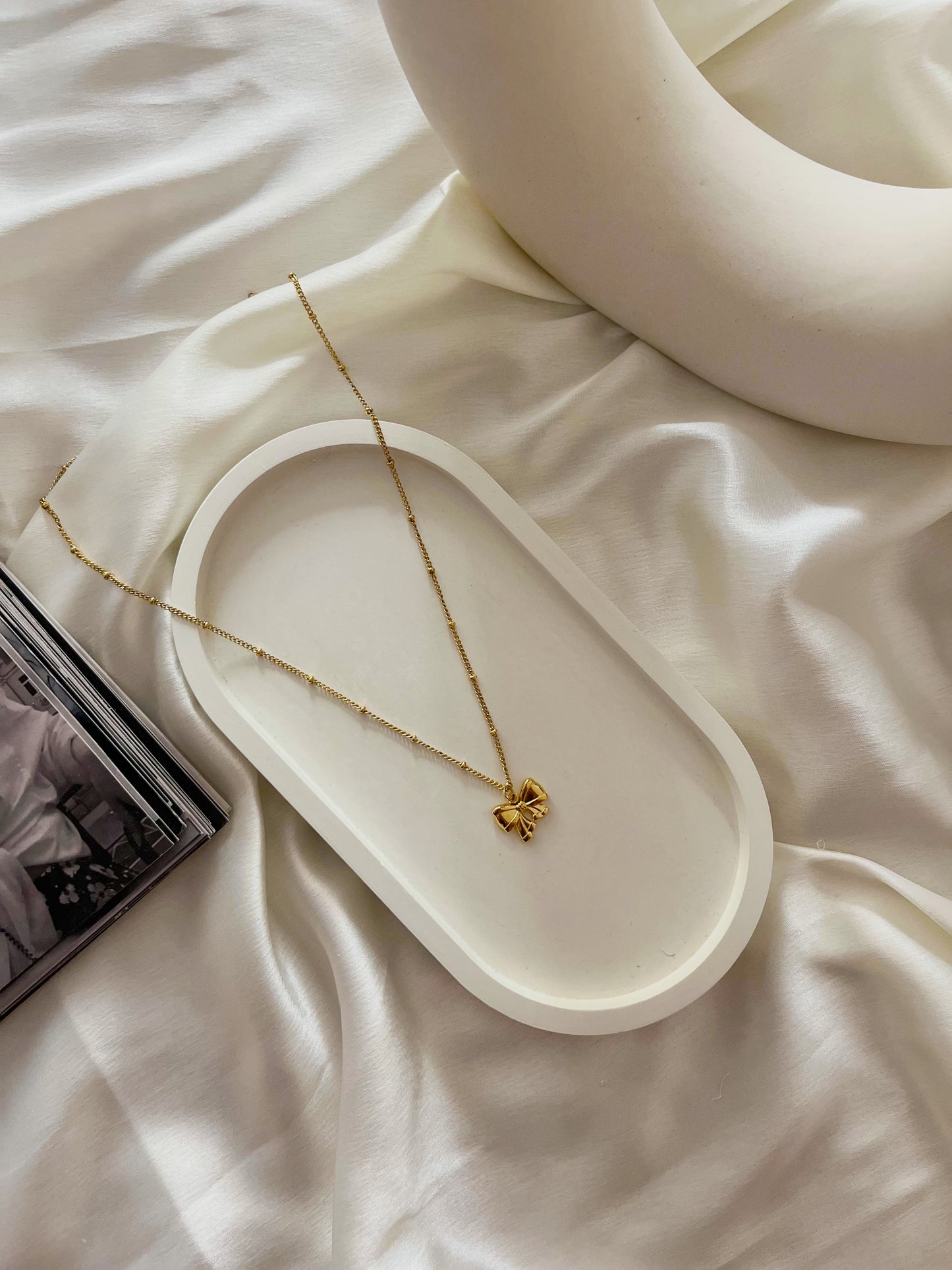 Bow Charm Necklace