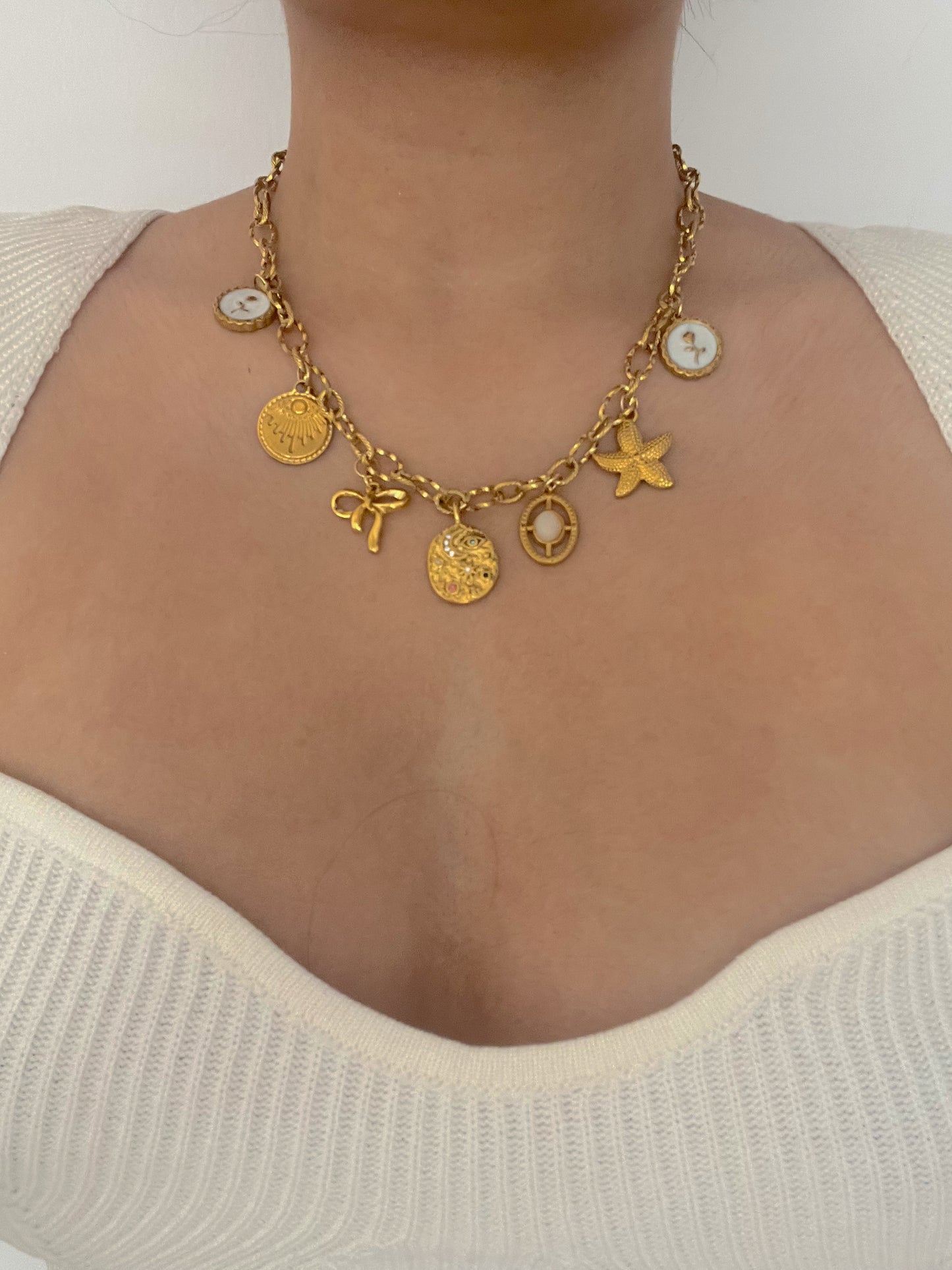 Celine Pre-Made Charm Necklace