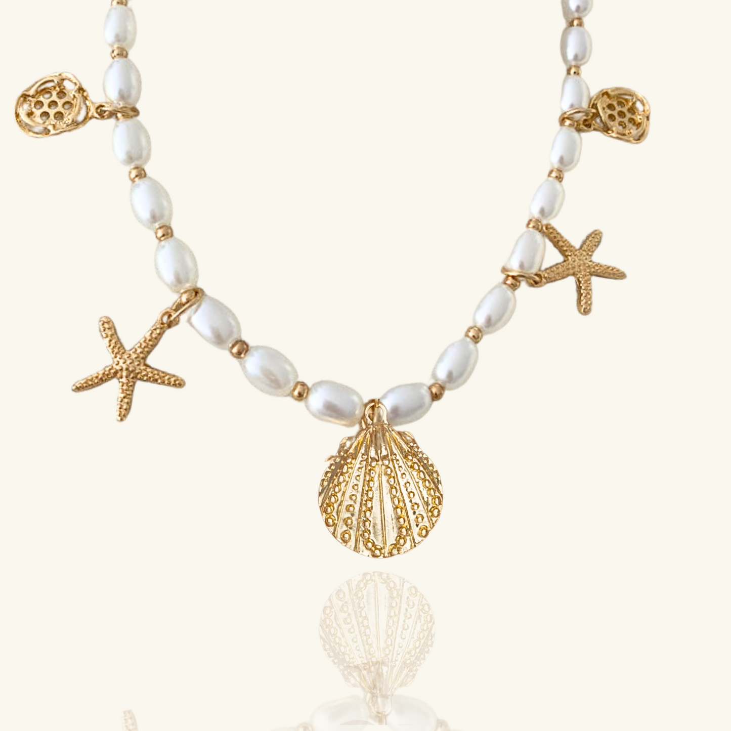 Pearl Sea Charm Necklace
