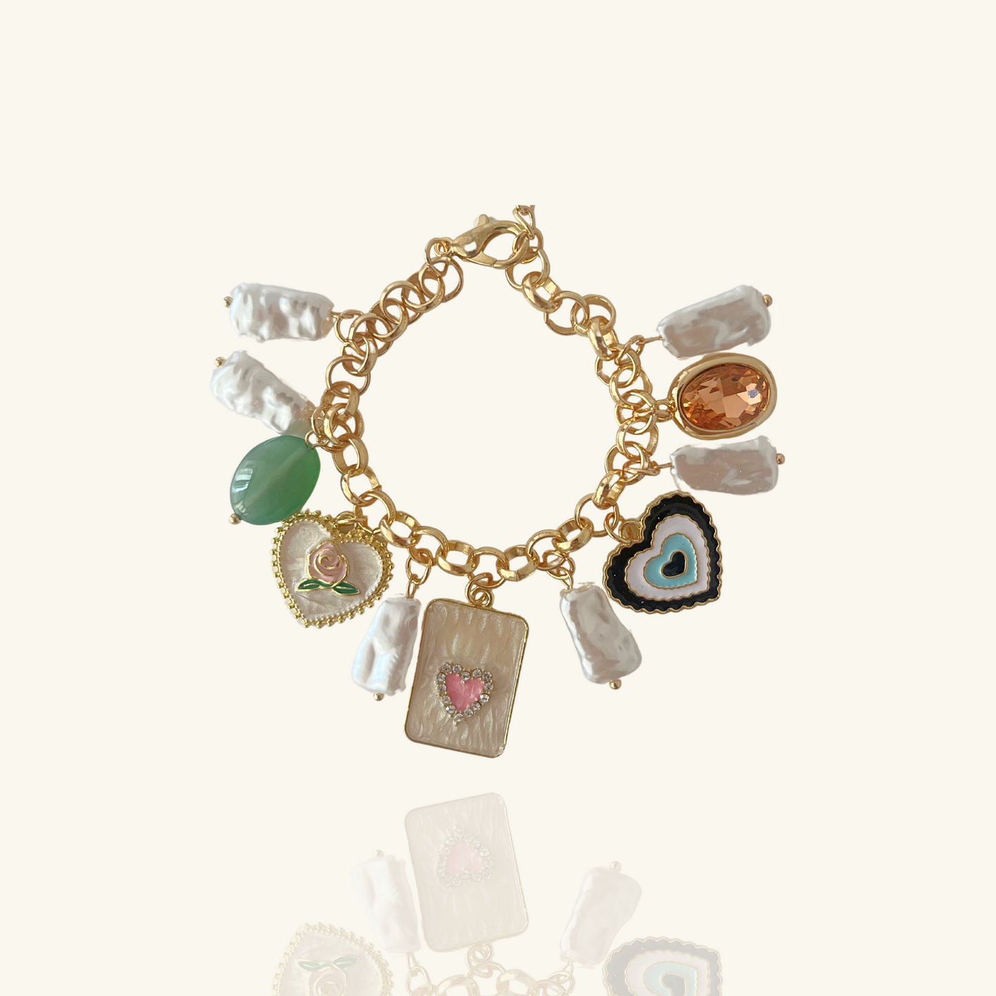Vintage Romance Charm Bracelet