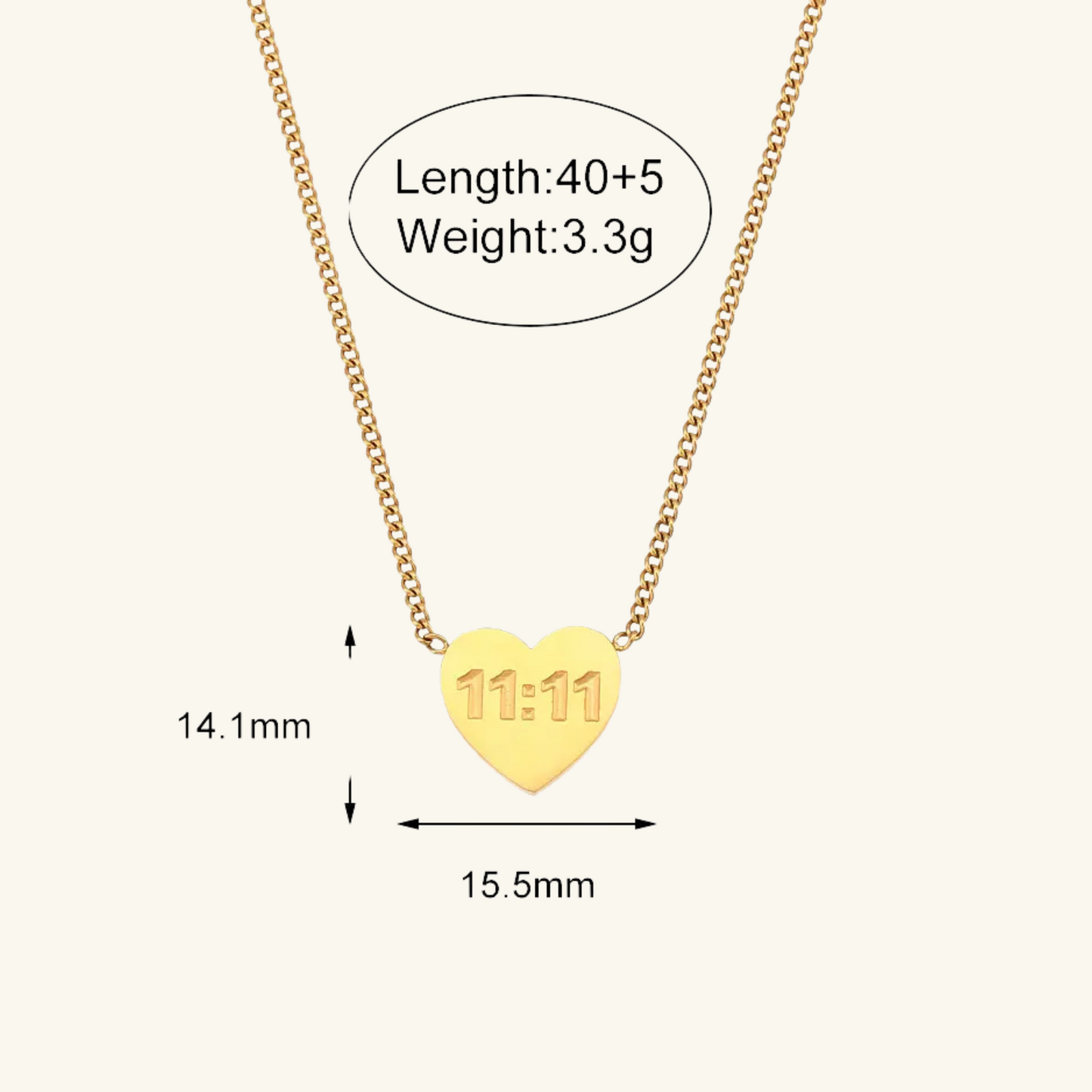 11:11 Charm Necklace