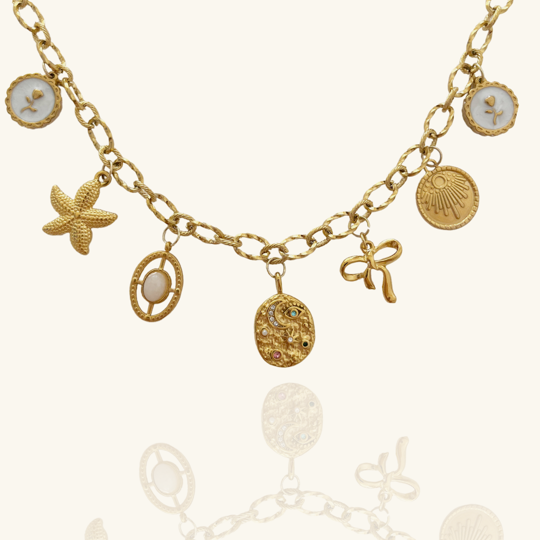 Celine Pre-Made Charm Necklace