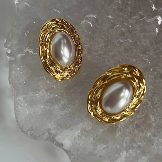 Vintage Pearl Studs