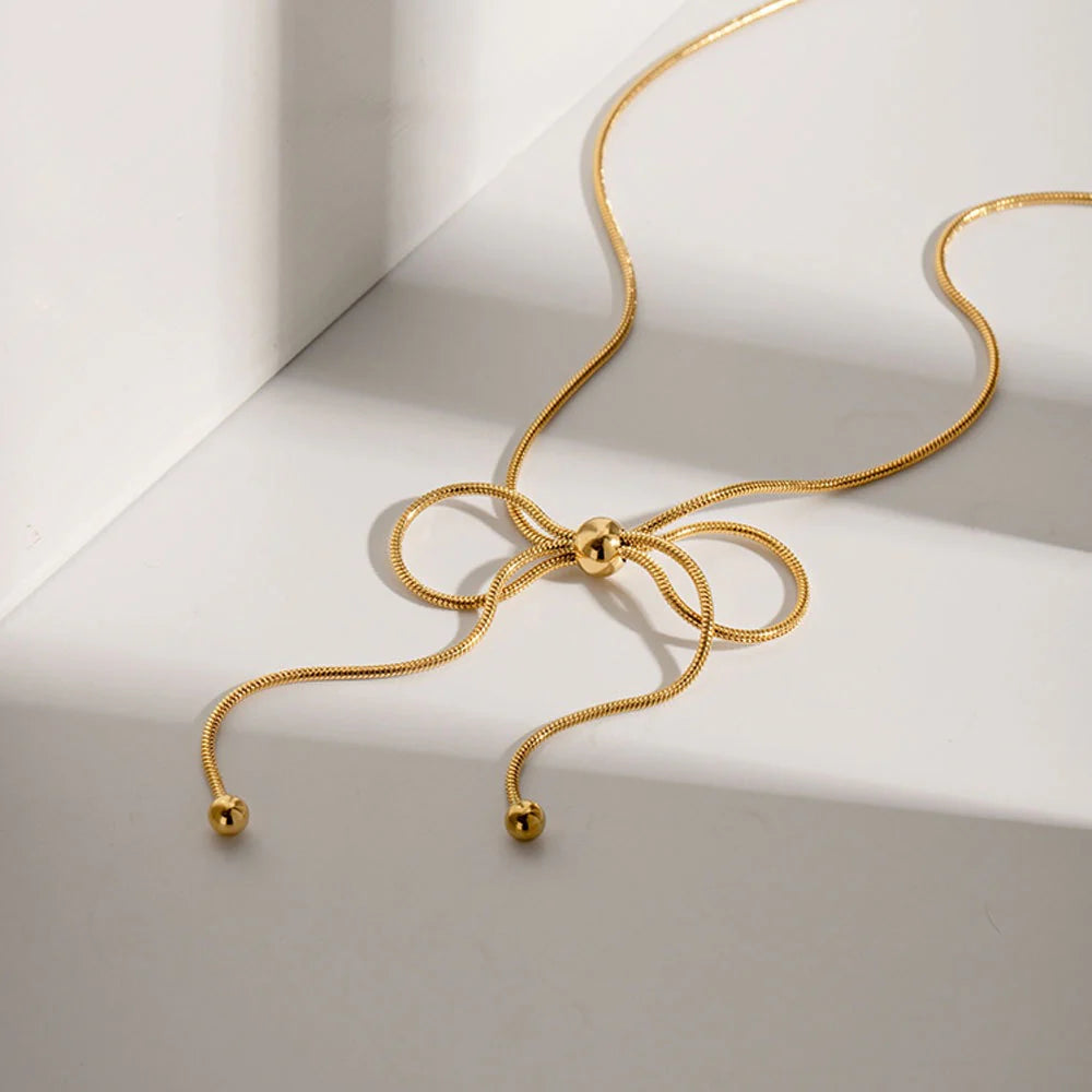 Golden Knots Necklace Set