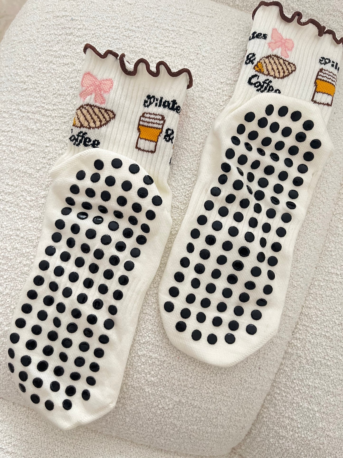 Non Slip Socks - Expresso