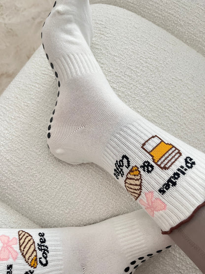 Non Slip Socks - Expresso