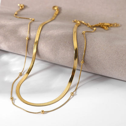 Classic Gold Pair Necklace