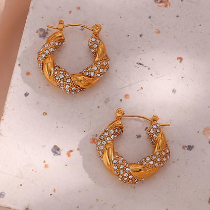 Twisted Shine Earrings