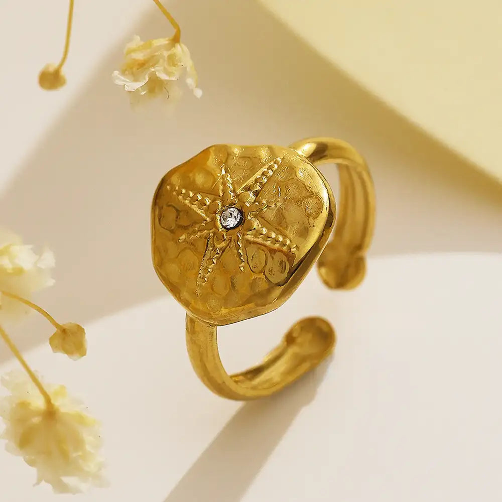 Golden Starflower Ring