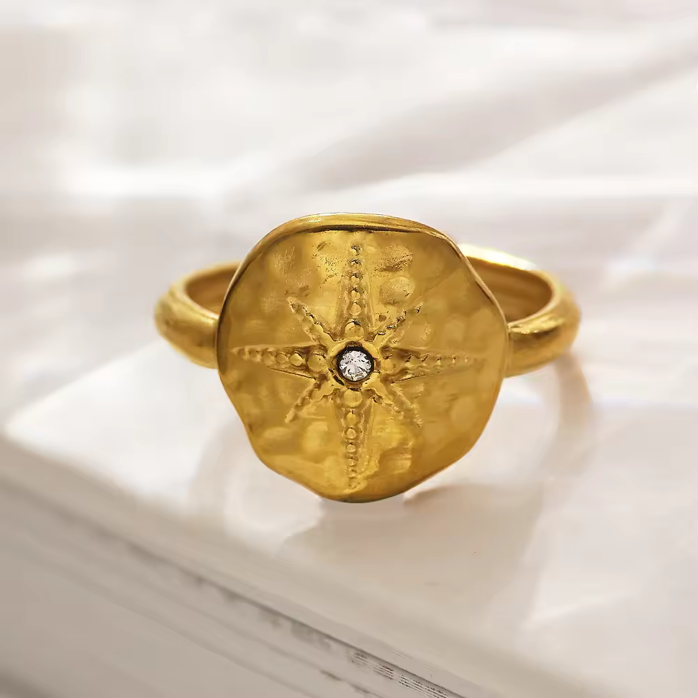 Golden Starflower Ring