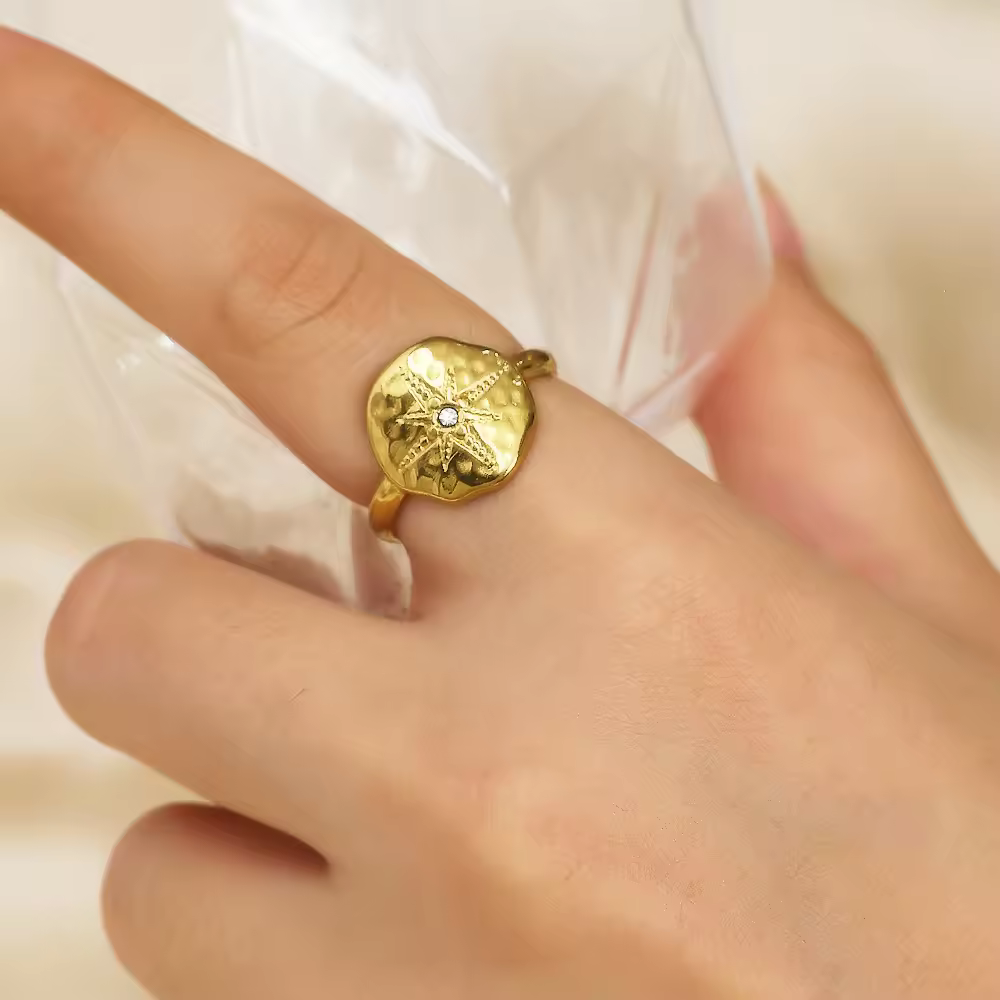 Golden Starflower Ring