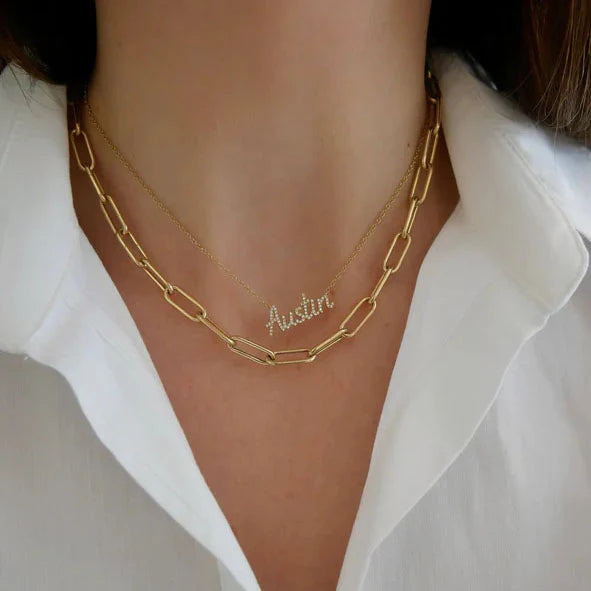 Minimalist Paperclip Necklace