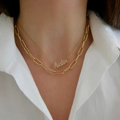 Minimalist Paperclip Necklace