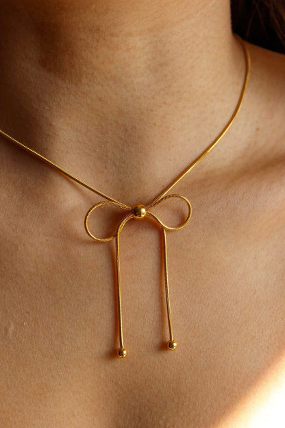 Golden Knots Necklace Set